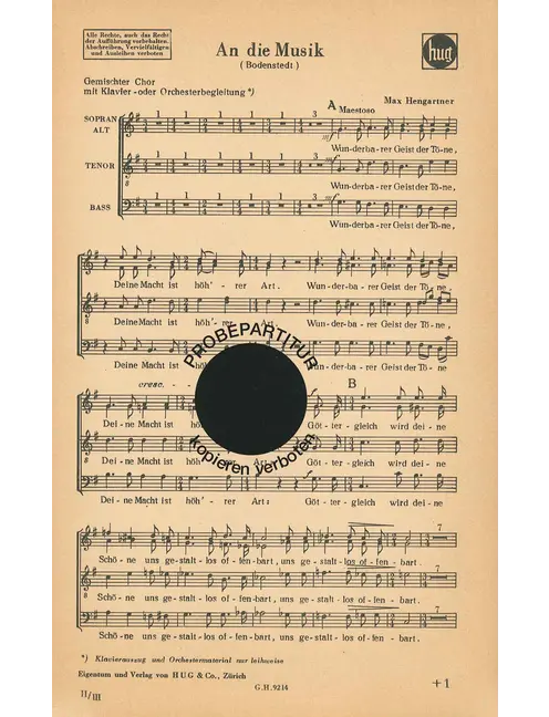 An die Musik